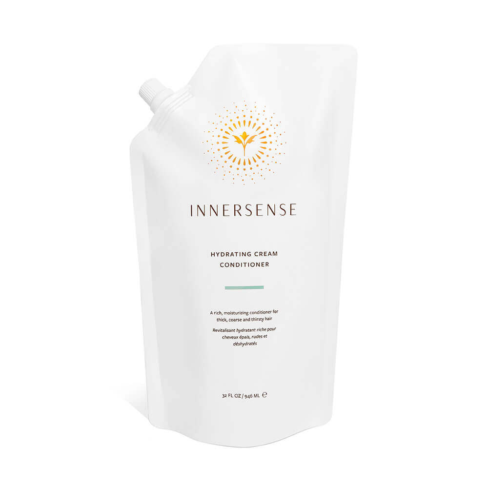 Innersense Hydrating Cream Conditioner Refill Pouch – eco-friendly, silicone-free conditioner for thick, curly hair