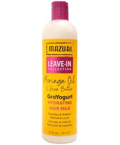 Mazuri Moringa Oil And Shea Butter GroYogurt Hydrating Hair Milk 12oz
