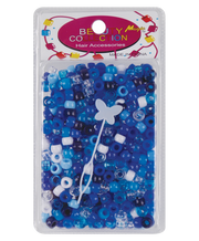 Magic Beauty Collection Hair Beads  - Blue Assorted