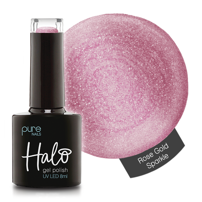 Halo Gel Polish 8ml Sparkle Top Coat Non-Wipe – Pure Nails