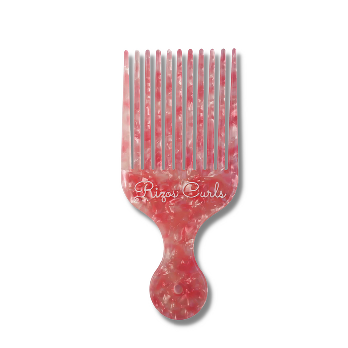 Rizos Curls Pink Hair Pick Comb