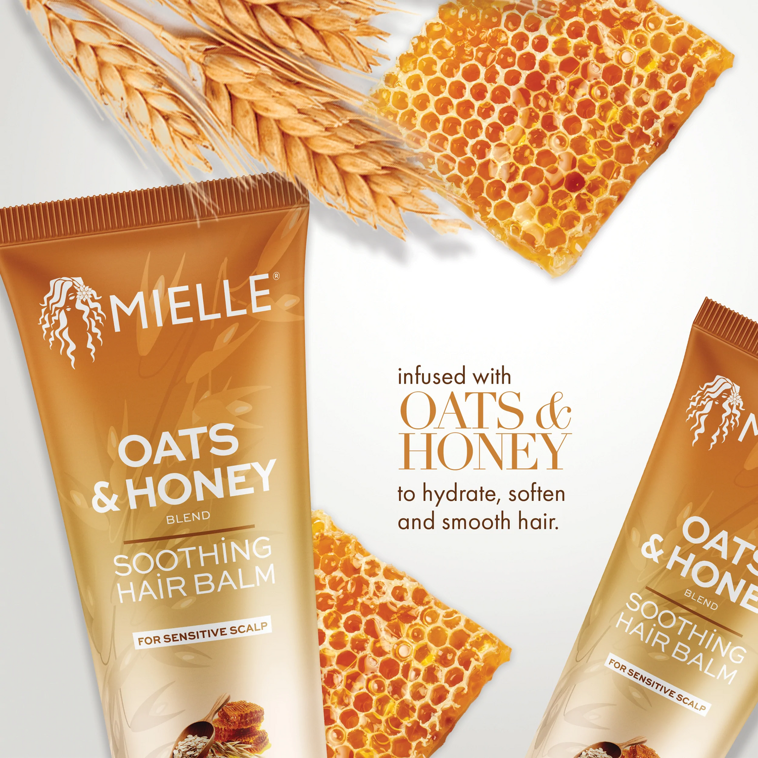 Mielle Organics Oats &amp; Honey Soothing Hair Balm 6oz