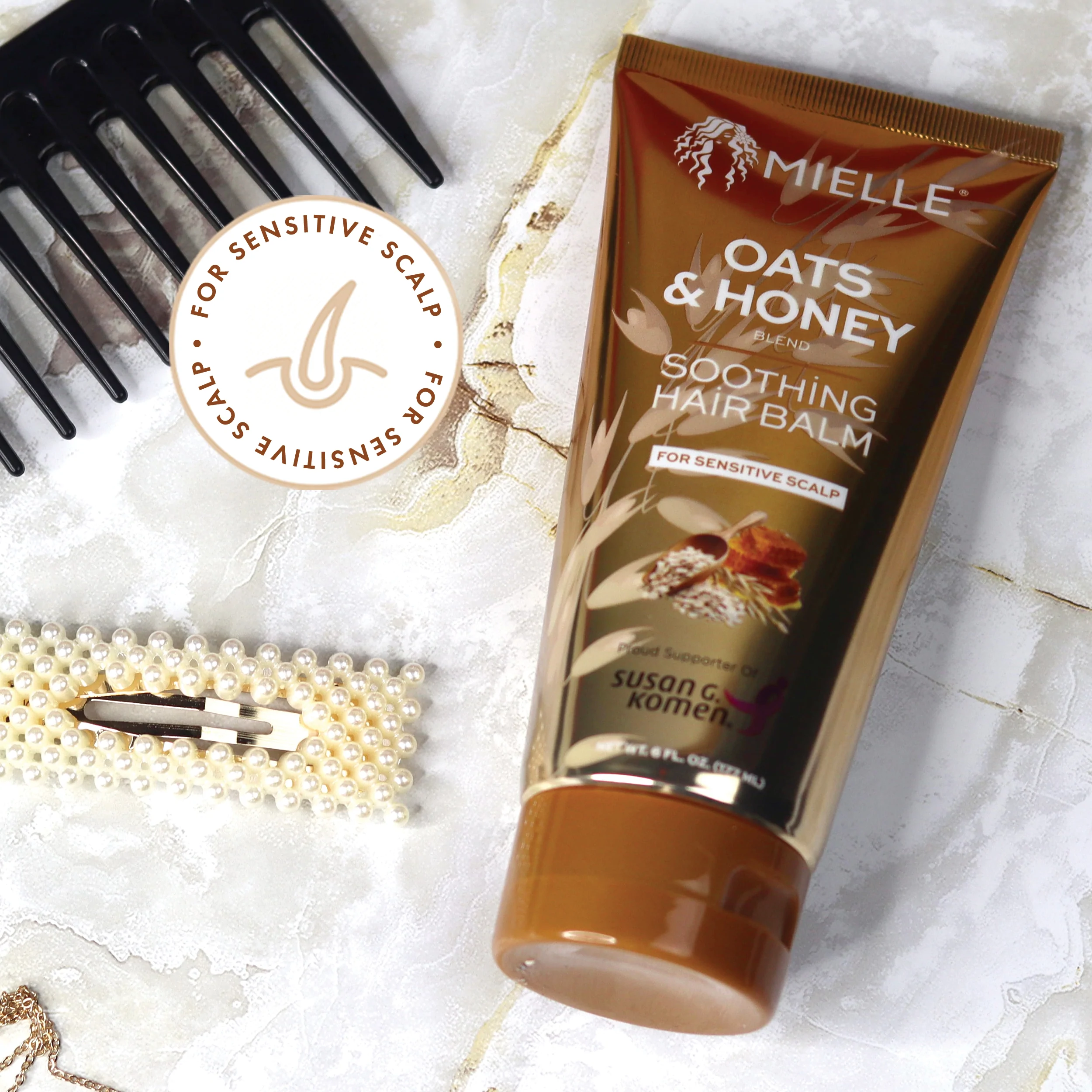 Mielle Organics Oats & Honey Soothing Hair Balm 6oz