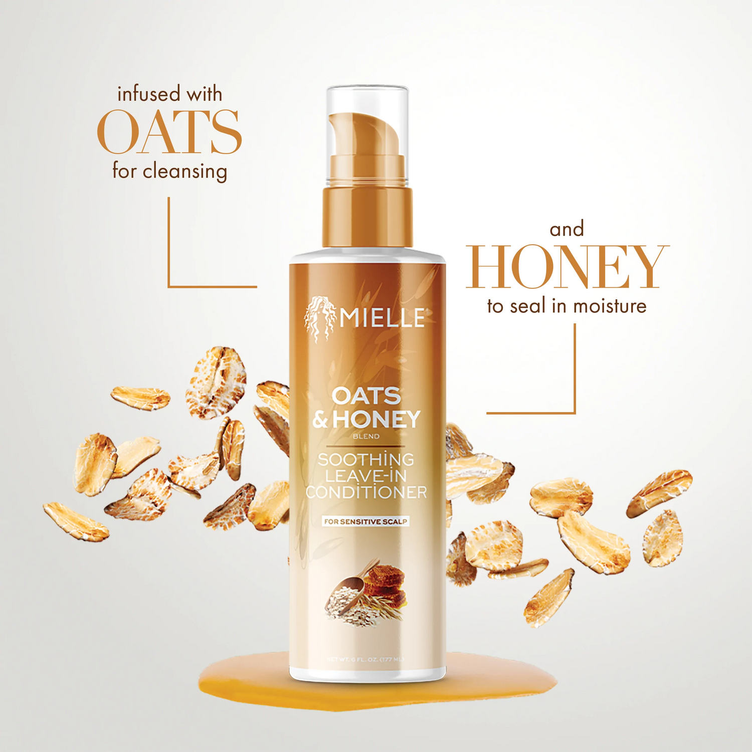 Mielle Organics Oats &amp; Honey Soothing Leave-In Conditioner 6oz