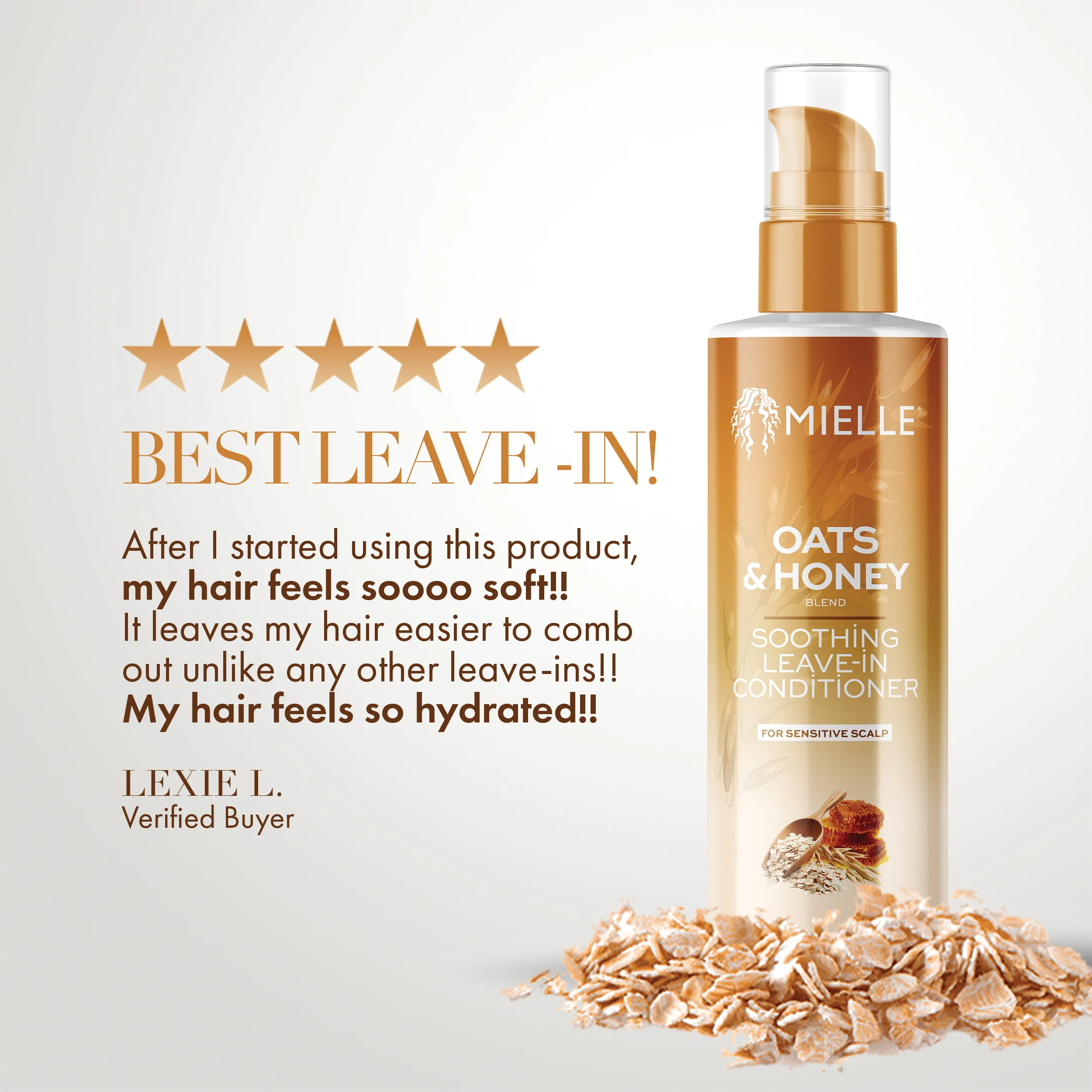 Mielle Organics Oats &amp; Honey Soothing Leave-In Conditioner 6oz