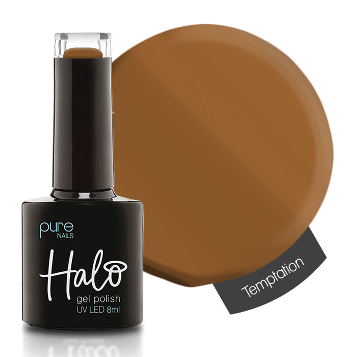 Halo LED/UV Gel Polish Collection - Apricot 8ml | Nail Polish Direct