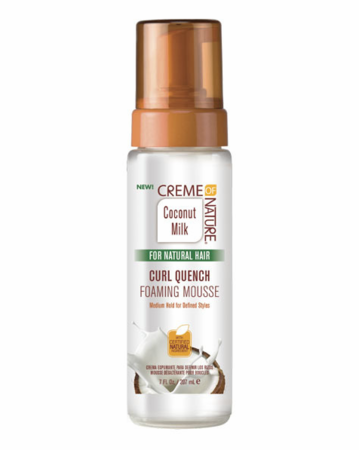 Creme of Nature Coconut Milk For Natural Hair Curl Quench Foaming Mousse 7oz