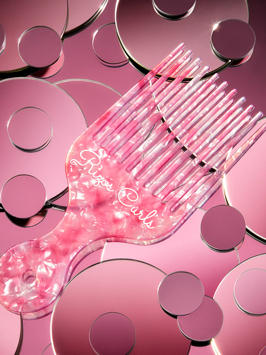 Rizos Curls Pink Hair Pick Comb