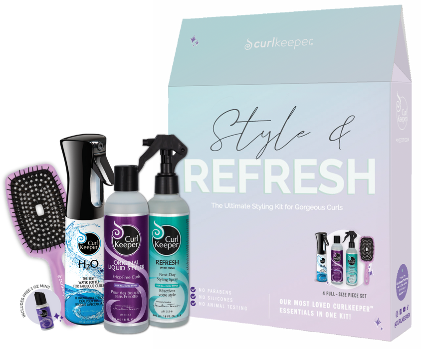 Curly Hair Solutions Curl Keeper Style & Refresh Kit - 4pcs