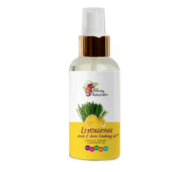 Alikay Naturals LEMONGRASS SLEEK AND SHINE FINISHING OIL 4 OZ