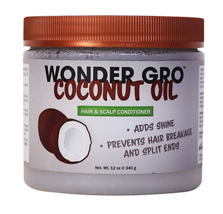 Wonder Gro Coconut Oil Hair & Scalp Conditoner - 12oz