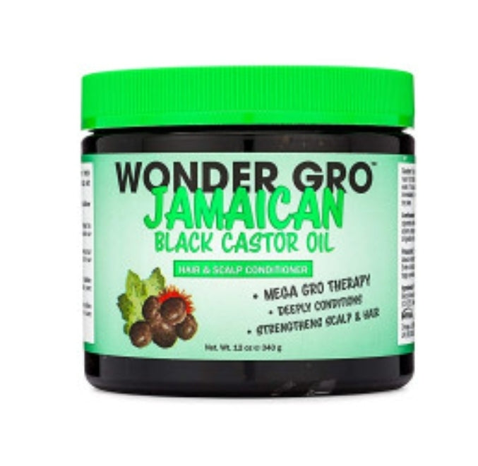 Wonder Gro Jamacian Black Castor Oil Hair & Scalp Conditoner 12oz