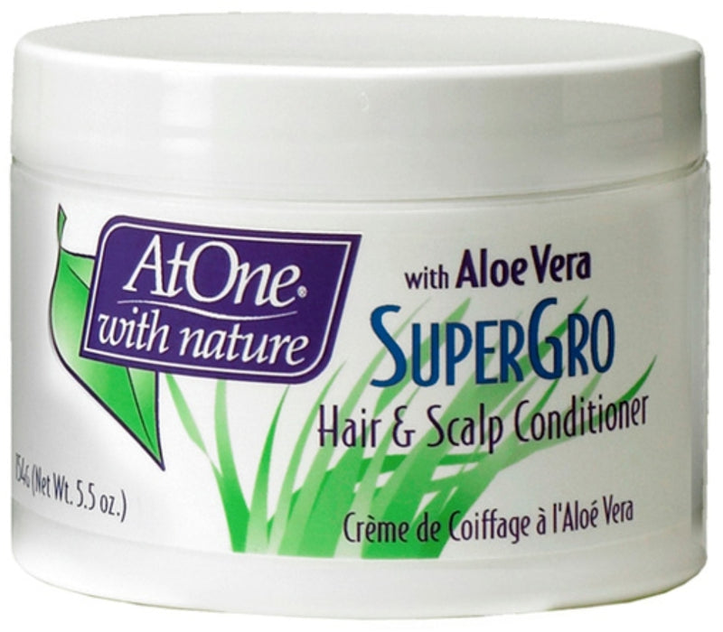 At One with Nature with Aloe Vera SuperGo Hair&Scalp Conditioner - 5.5oz