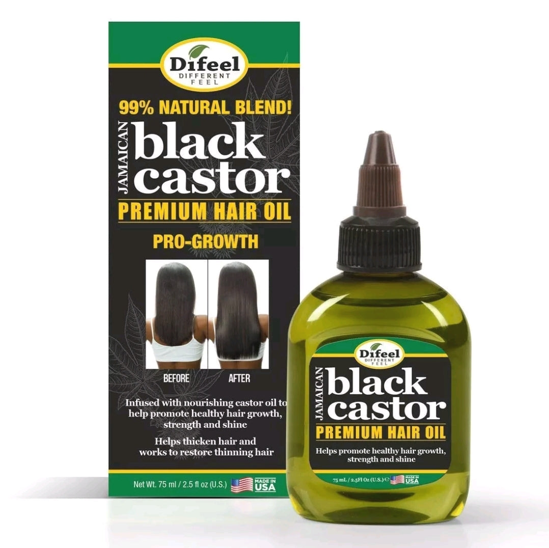 Difeel Jamaican Black Castor Premium Hair Oil Superior Growth 2.5oz