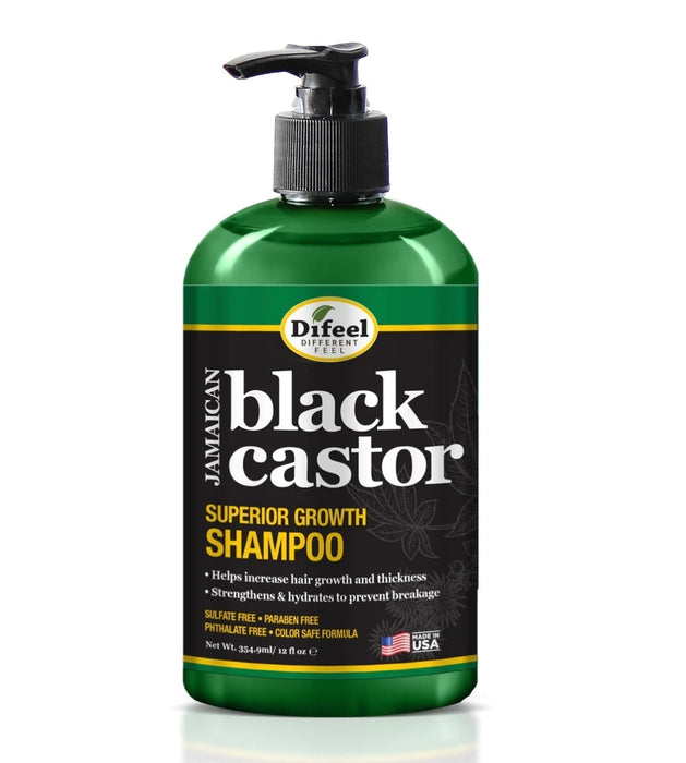Difeel Jamaican Black Castor Oil Superior Growth Shampoo 12oz