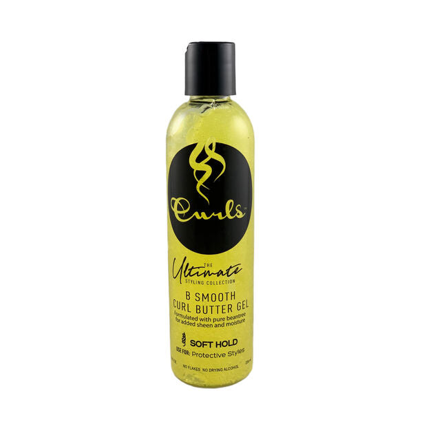 Curls Ultimate Styling Collection B Smooth Curl Butter Gel 8oz -YLW