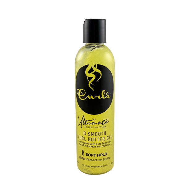 Curls Ultimate Styling Collection B Smooth Curl Butter Gel 8oz -YLW