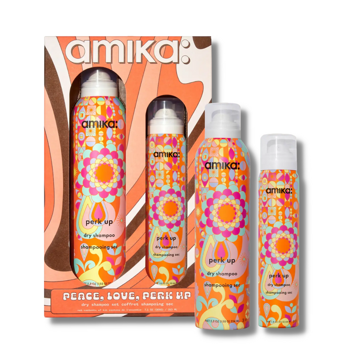 Amika Peace, Love, Perk Up Dry Shampoo Set