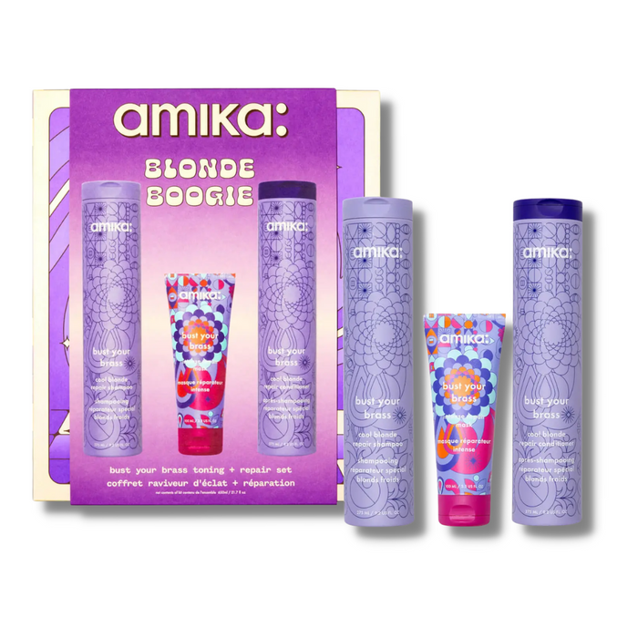 Amika Blonde Boogie Bust Your Brass Toning and Repair Set