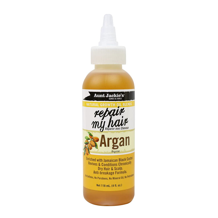 AUNT JACKIE’S™ NATURAL GROWTH OIL BLENDS REPAIR MY HAIR – ARGAN 4oz