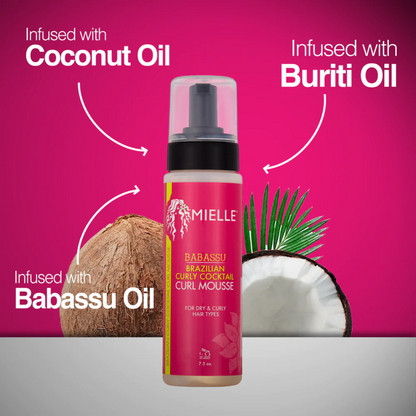Mielle Organics Brazilian Curly Cocktail Curl Mousse 7.5oz