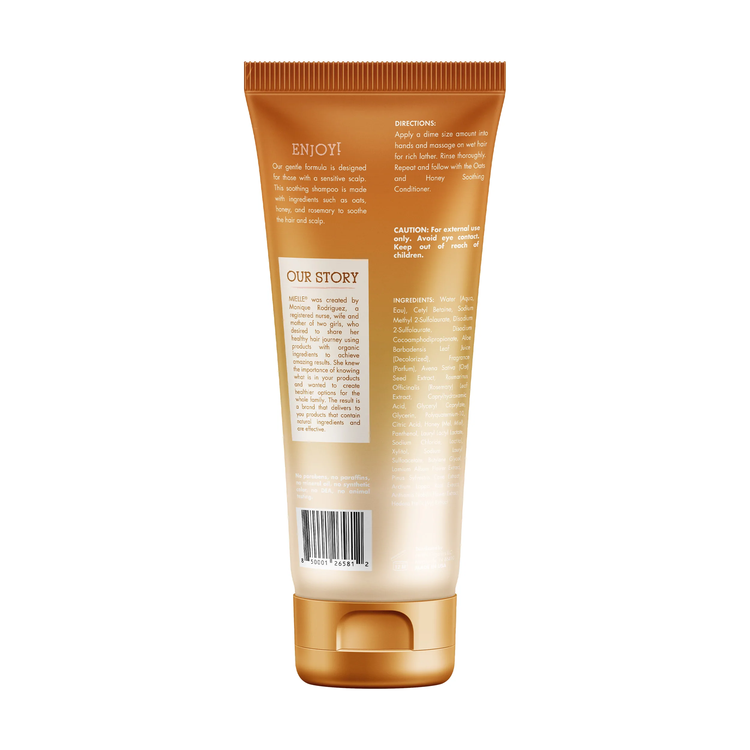 Mielle Organics Oats & Honey Soothing Shampoo 8oz