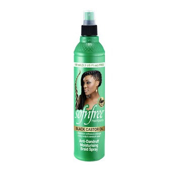 Sofn'free Black Castor Oil Anti-Dandruff Moisturising Braid Spray 350ml