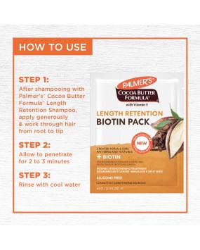 Palmer's Cocoa Butter Length Retention Biotin Pack, 2.1Oz