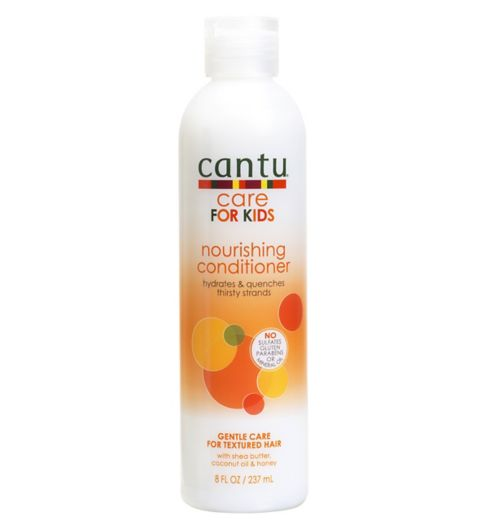 Cantu Care for Kids Nourishing Conditioner 8oz, Adds moisture & manageability strand with the perfect blend of pure shea butter, coconut oil and honey formulated without harsh ingredients. Nurture and nourish fragile coils, curls and waves with Cantu's gentle care for textured hair.