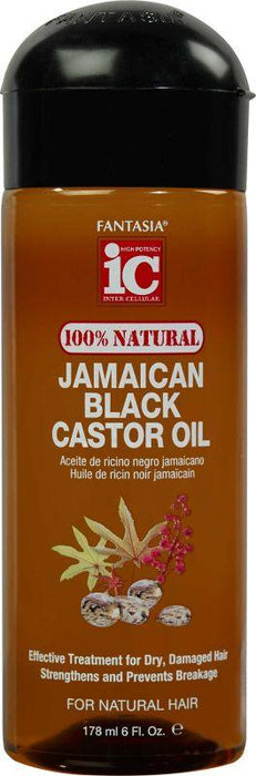 Fantasia IC JAMAICAN BLACK CASTOR OIL ‣ (100% NATURAL) 6oz