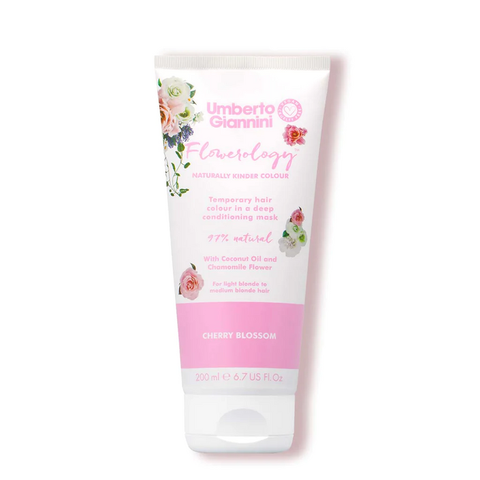 Umberto Giannini Flowerology Temporary Colour Mask – Cherry Blossom 200ml