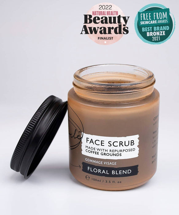 UpCircle Face Scrub with Coffee + Rosehip - FLORAL BLEND