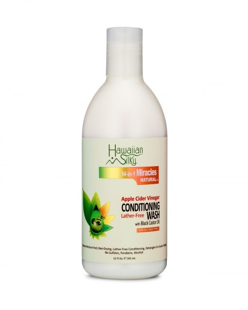 Hawaiian Silky Apple Cider Vinegar Lather-Free Conditioning Wash (Co-Wash) 12oz