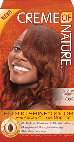 CREME OF NATURE EXOTIC SHINE™ COLOR WITH ARGAN OIL FROM MOROCCO 7.64 Bronze Copper