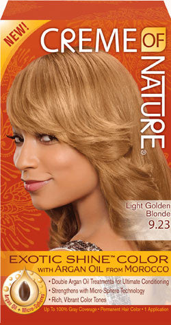 CREME OF NATURE EXOTIC SHINE™ COLOR WITH ARGAN OIL FROM MOROCCO 9.23 Light Golden Blonde
