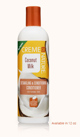 Creme of Nature Certified Natural Coconut Milk Detangling & Conditioning Conditioner 12oz
