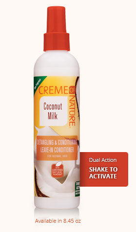 Creme of Nature Certified Natural Coconut Milk Detangling & Conditioning Leave-In Conditioner 8.45oz