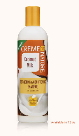 Creme of Nature Certified Natural Coconut Milk Detangling & Conditioning Shampoo 12oz