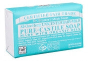 Dr. Bronner's All-One Hemp Unscented Baby-Mild Pure-Castile Bar Soap 140g
