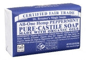 Dr. Bronner's All-One Hemp Peppermint Pure-Castile Bar Soap 140g