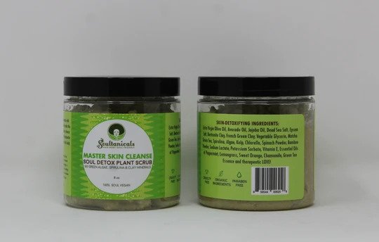 Soultanicals Skin Cleanser Soul Detox Plant Scrub 8oz