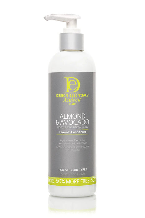 Design Essentials Natural Almond & Avocado Detangling Leave-In Conditioner 12oz