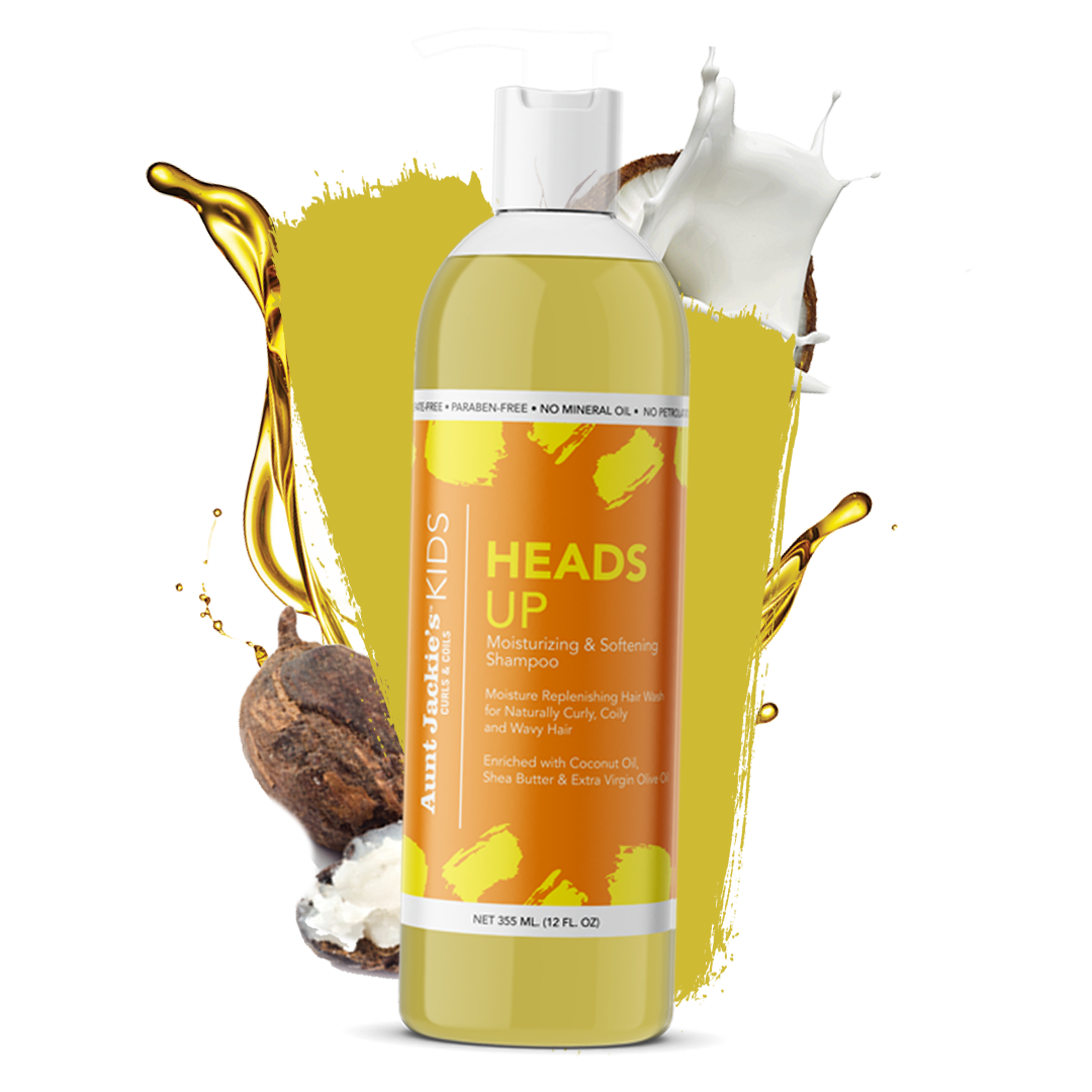 Aunt Jackie's Kids Curls & Coils Heads Up Moisturizing & Softening Shampoo 12oz