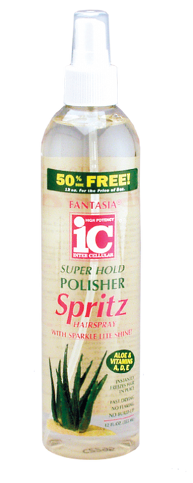 Fantasia IC Hair Polisher SPRITZ HAIR SPRAY firm hold 12 oz