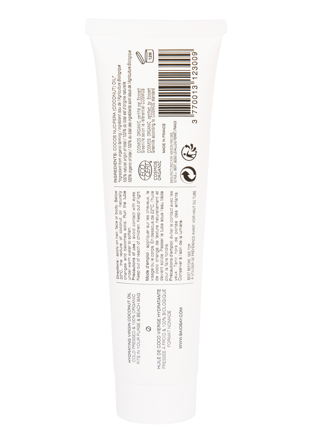 Baiobay Organic Coconut Oil 100ml