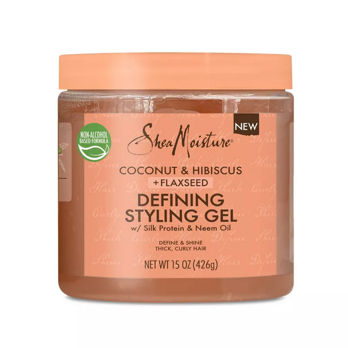 SheaMoisture Coconut & Hibiscus + Flaxseed Defining Styling Gel 15oz