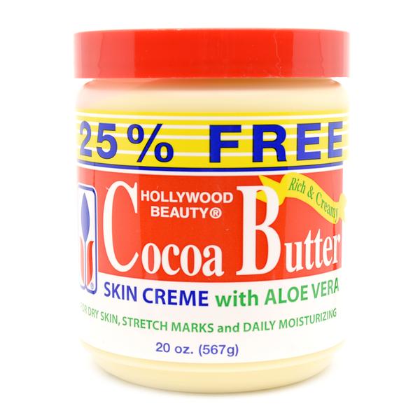 Hollywood Beauty Cocoa Butter Skin Creme With Aloe Vera 20oz