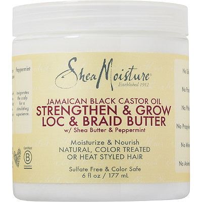 SheaMoisture Jamaican Black Castor Oil Strengthen & Grow Loc & Braid Butter 6oz