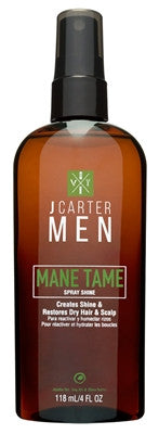 J Carter Men Mane Tame Spray Shine 4oz