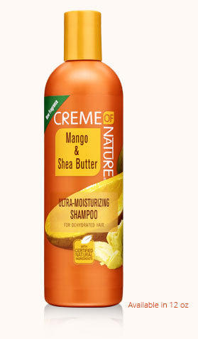 Creme of Nature Certified Natural Mango & Shea Butter Ultra-Moisturizing Shampoo 12oz